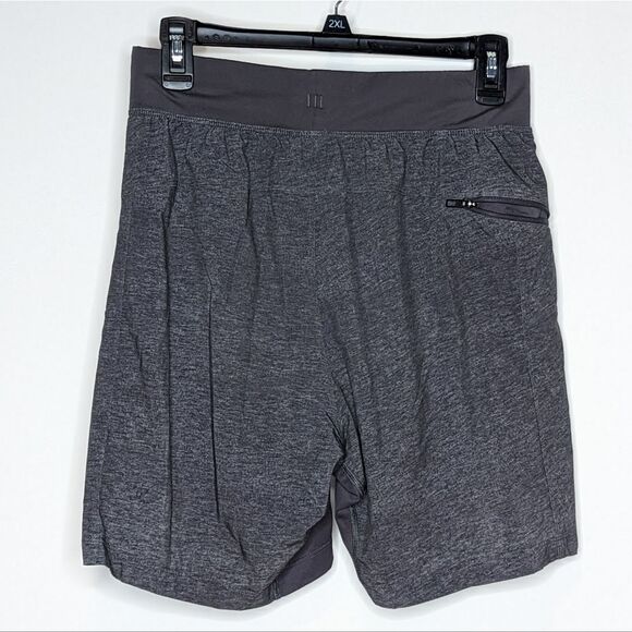 Lululemon T.H.E. Short *Linerless 7" Heathered Texture Printed Greyt Deep Coal - Picture 3 of 5